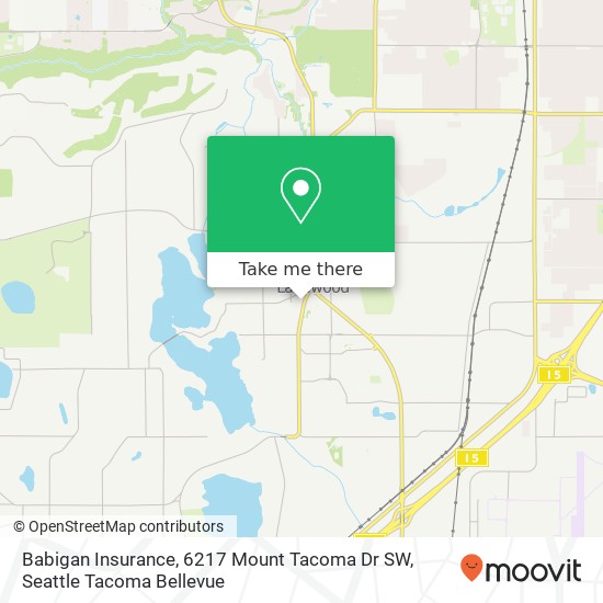 Babigan Insurance, 6217 Mount Tacoma Dr SW map