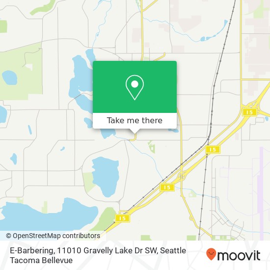 E-Barbering, 11010 Gravelly Lake Dr SW map