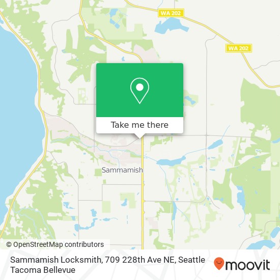 Mapa de Sammamish Locksmith, 709 228th Ave NE