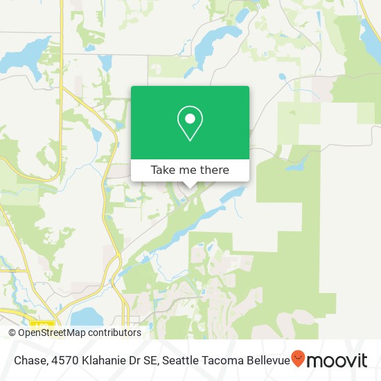 Mapa de Chase, 4570 Klahanie Dr SE