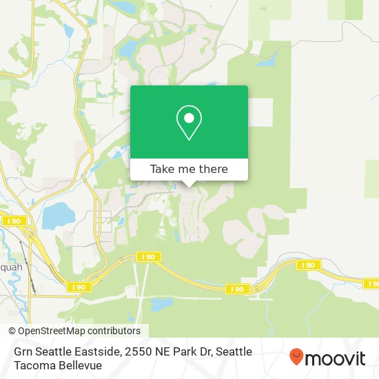 Mapa de Grn Seattle Eastside, 2550 NE Park Dr