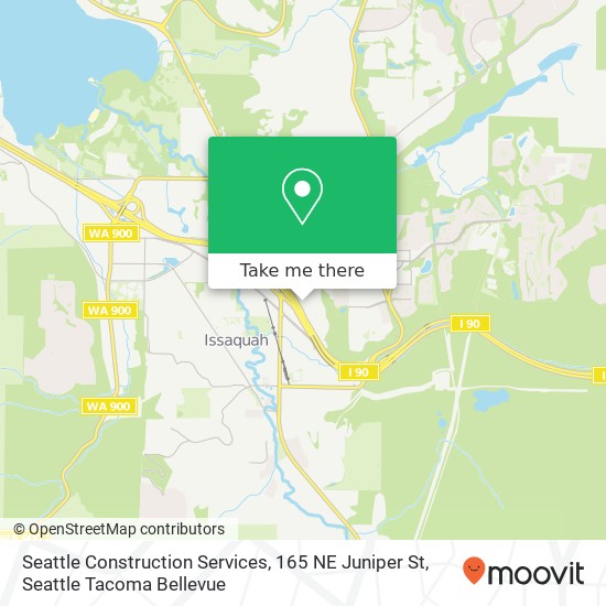 Mapa de Seattle Construction Services, 165 NE Juniper St