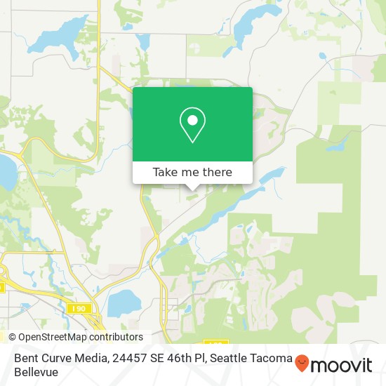 Bent Curve Media, 24457 SE 46th Pl map