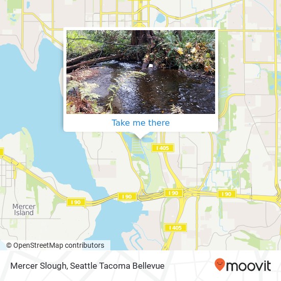 Mapa de Mercer Slough