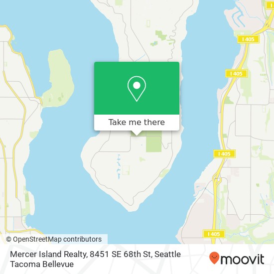 Mapa de Mercer Island Realty, 8451 SE 68th St