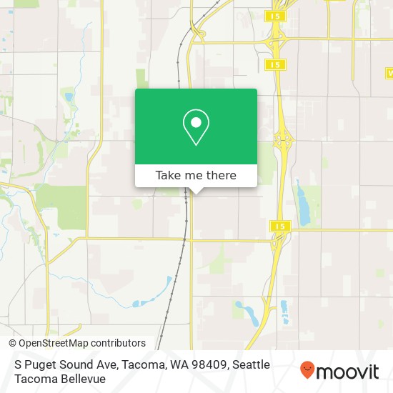 S Puget Sound Ave, Tacoma, WA 98409 map