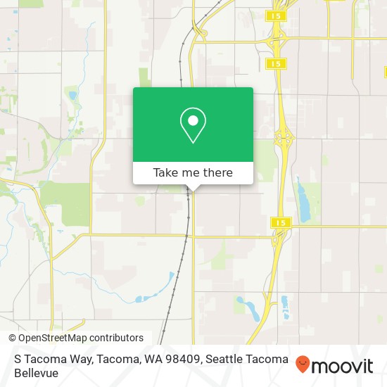 S Tacoma Way, Tacoma, WA 98409 map