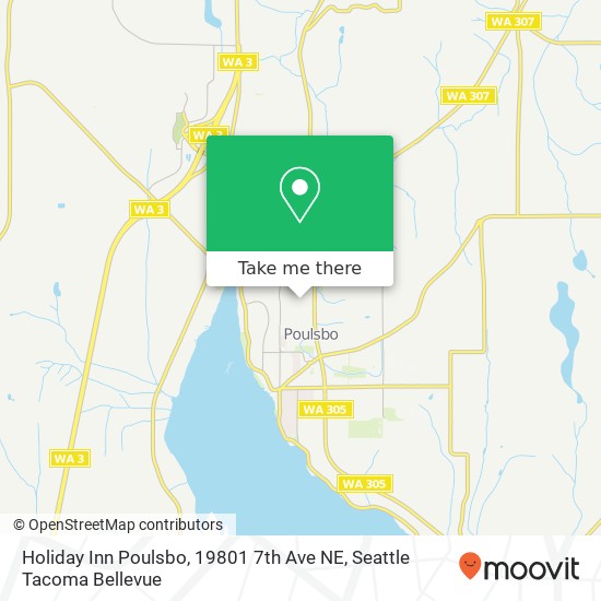 Mapa de Holiday Inn Poulsbo, 19801 7th Ave NE