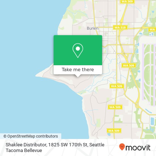 Shaklee Distributor, 1825 SW 170th St map