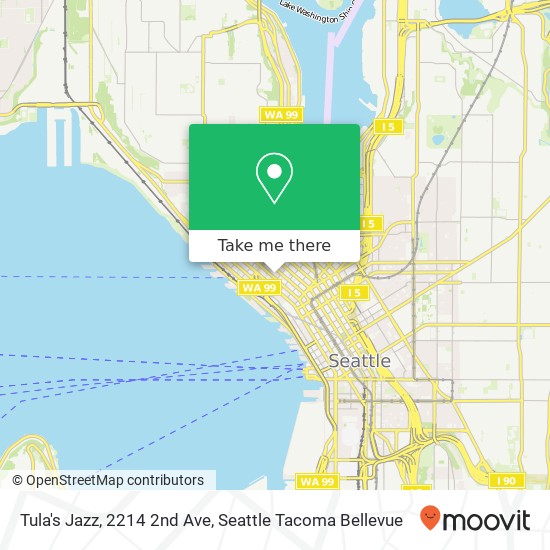 Mapa de Tula's Jazz, 2214 2nd Ave