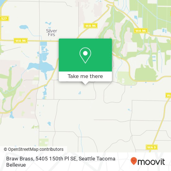 Mapa de Braw Brass, 5405 150th Pl SE