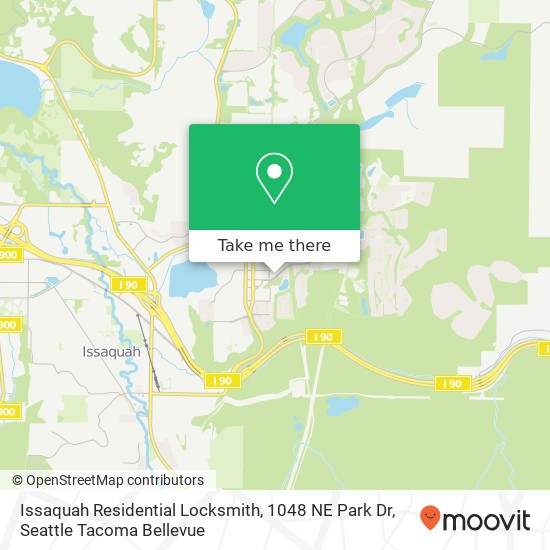 Issaquah Residential Locksmith, 1048 NE Park Dr map