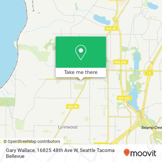 Gary Wallace, 16825 48th Ave W map