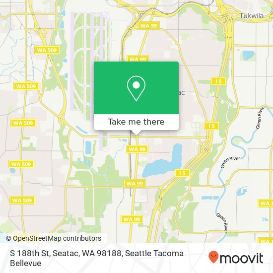 Mapa de S 188th St, Seatac, WA 98188