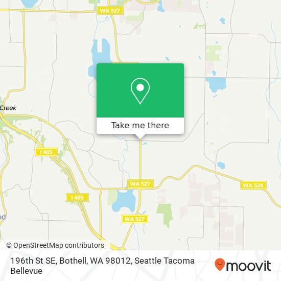 Mapa de 196th St SE, Bothell, WA 98012