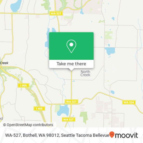 Mapa de WA-527, Bothell, WA 98012