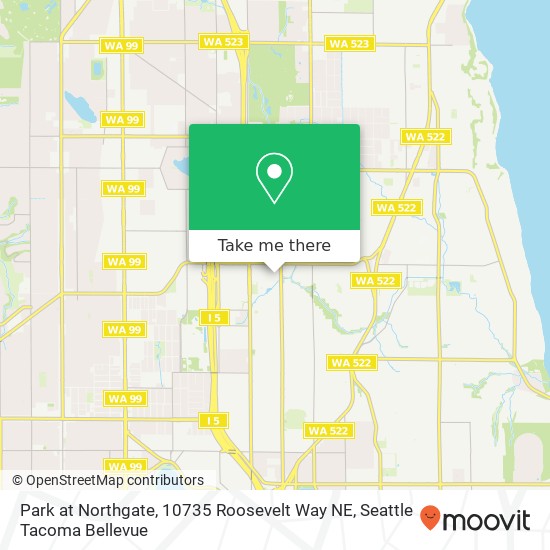 Park at Northgate, 10735 Roosevelt Way NE map