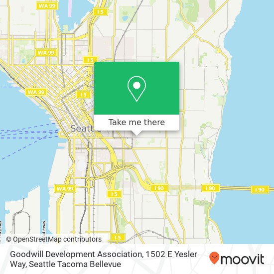 Goodwill Development Association, 1502 E Yesler Way map