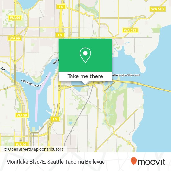 Mapa de Montlake Blvd/E