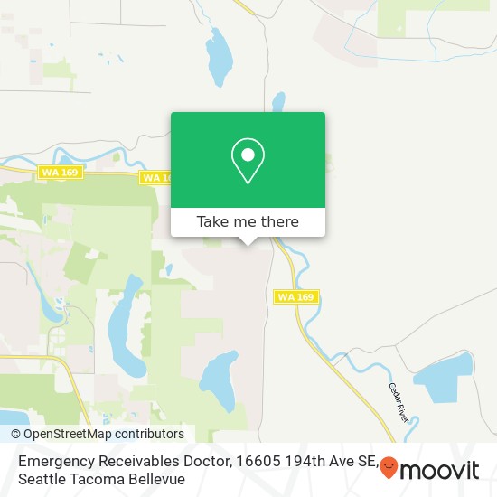 Mapa de Emergency Receivables Doctor, 16605 194th Ave SE