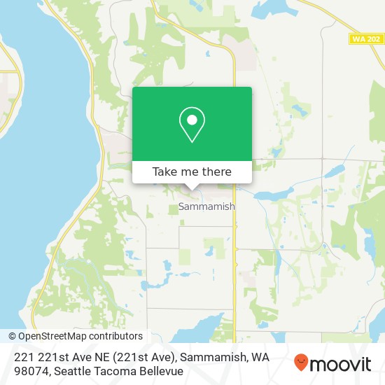 Mapa de 221 221st Ave NE (221st Ave), Sammamish, WA 98074