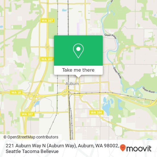 Mapa de 221 Auburn Way N (Auburn Way), Auburn, WA 98002