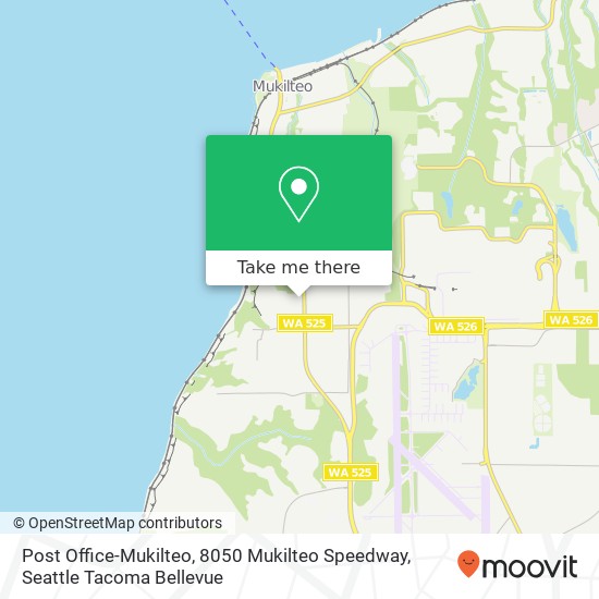 Mapa de Post Office-Mukilteo, 8050 Mukilteo Speedway