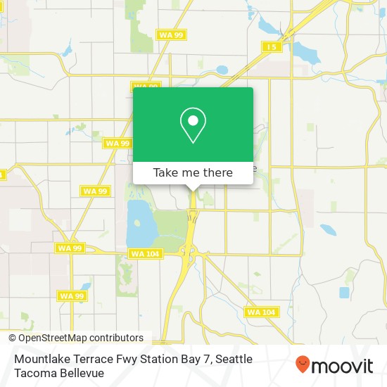 Mapa de Mountlake Terrace Fwy Station Bay 7