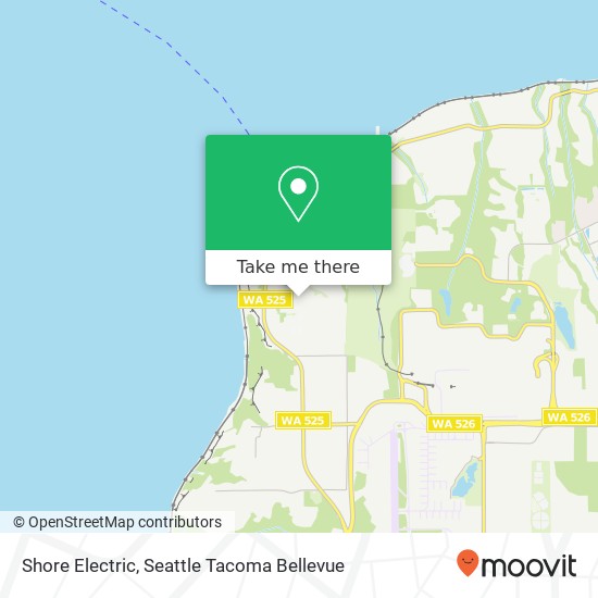 Shore Electric map