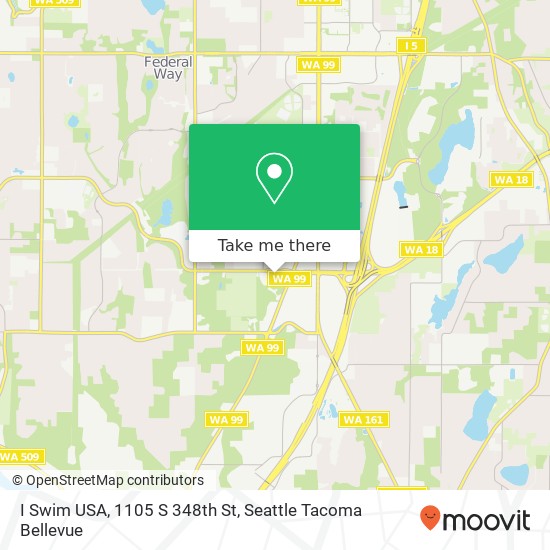 Mapa de I Swim USA, 1105 S 348th St