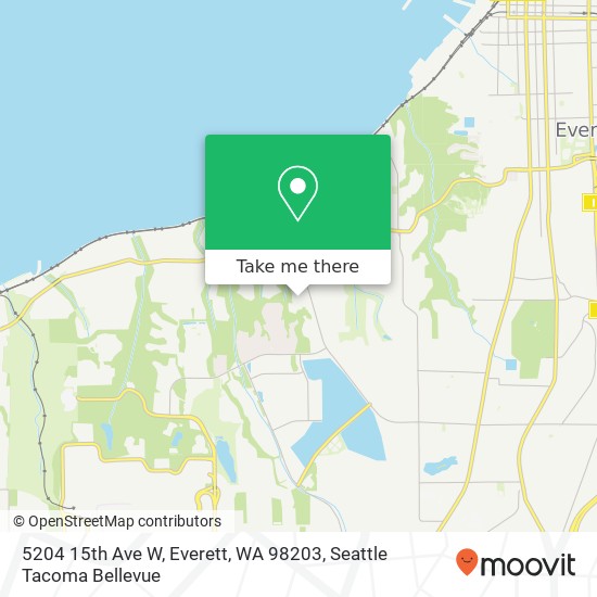 Mapa de 5204 15th Ave W, Everett, WA 98203