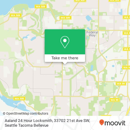 Mapa de Aaland 24 Hour Locksmith, 33702 21st Ave SW