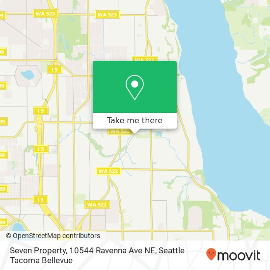 Seven Property, 10544 Ravenna Ave NE map