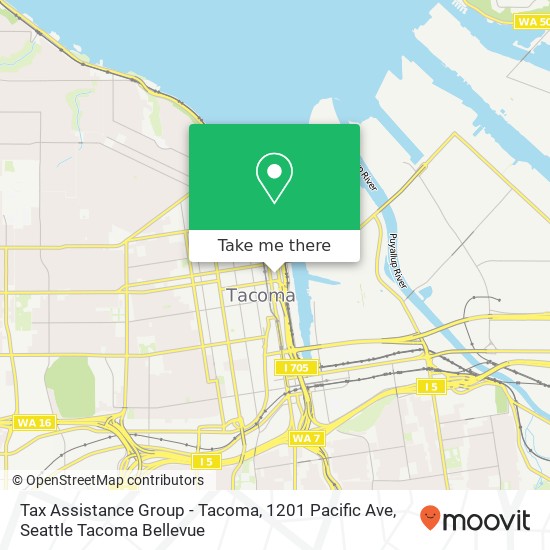 Tax Assistance Group - Tacoma, 1201 Pacific Ave map