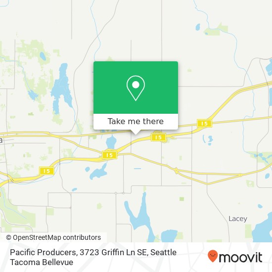 Mapa de Pacific Producers, 3723 Griffin Ln SE