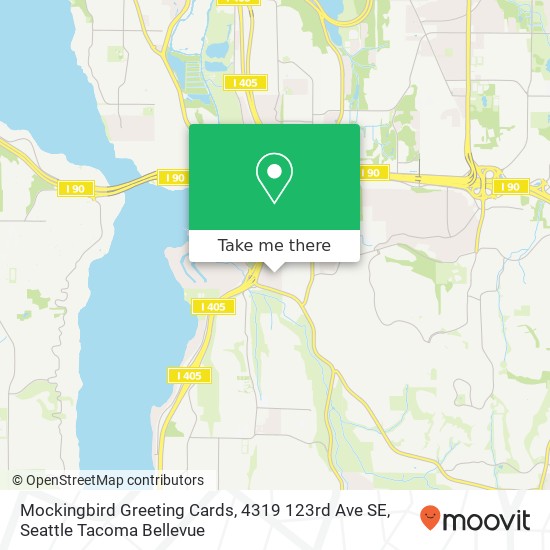 Mockingbird Greeting Cards, 4319 123rd Ave SE map