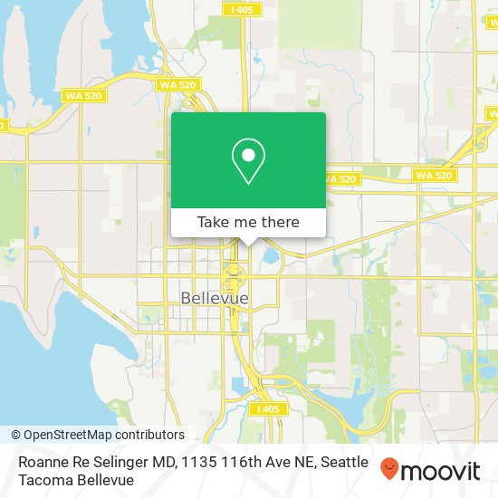 Roanne Re Selinger MD, 1135 116th Ave NE map