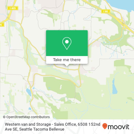 Mapa de Western van and Storage - Sales Office, 6508 152nd Ave SE
