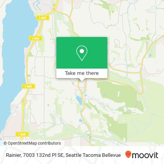 Rainier, 7003 132nd Pl SE map