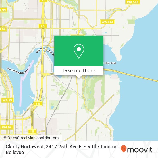 Clarity Northwest, 2417 25th Ave E map