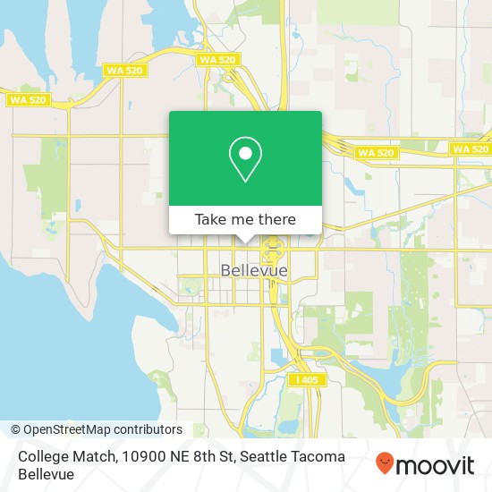 College Match, 10900 NE 8th St map