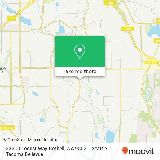 Mapa de 23303 Locust Way, Bothell, WA 98021