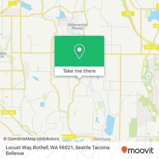 Locust Way, Bothell, WA 98021 map