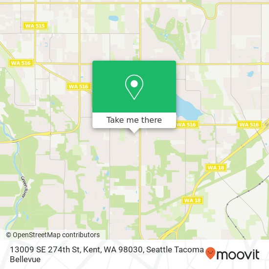 13009 SE 274th St, Kent, WA 98030 map