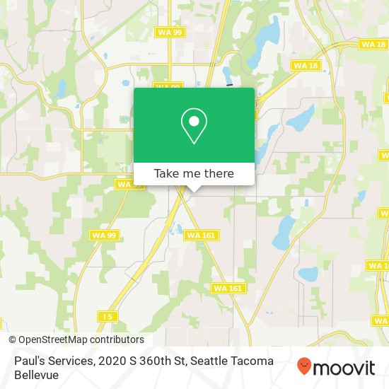Paul's Services, 2020 S 360th St map