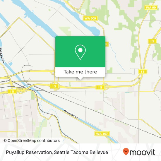 Puyallup Reservation map