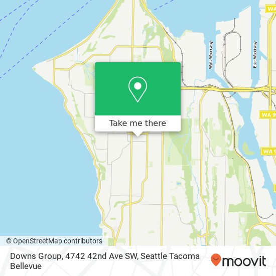 Mapa de Downs Group, 4742 42nd Ave SW