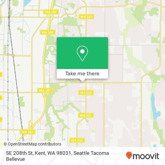 Mapa de SE 208th St, Kent, WA 98031