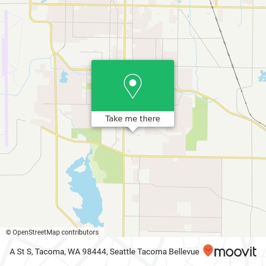 Mapa de A St S, Tacoma, WA 98444