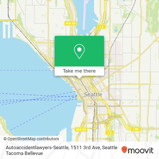 Mapa de Autoaccidentlawyers-Seattle, 1511 3rd Ave